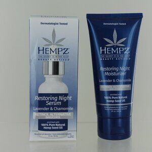 New Hempz Restoring Night Serum & Moisturizer - Lavender & Chamomile